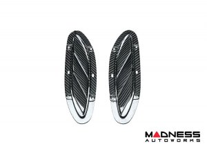 Alfa Romeo Giulia Hood Vent Trim Kit - Carbon Fiber - Quadrifoglio Alfa Romeo Giulia Hood Vent Trim Kit - Carbon Fiber - Quadrifoglio